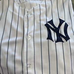 NY Yankees Babe Ruth Youth XL Pinstripe Jersey